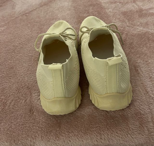 Zapatos Deportivos Mujer Beige Talla 37