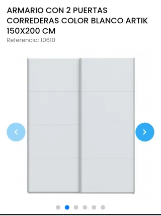 Armadio a porte scorrevoli bianco 150x200