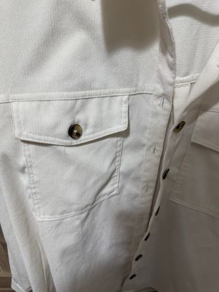 Sobrecamisa Stradivarius Blanca Talla L