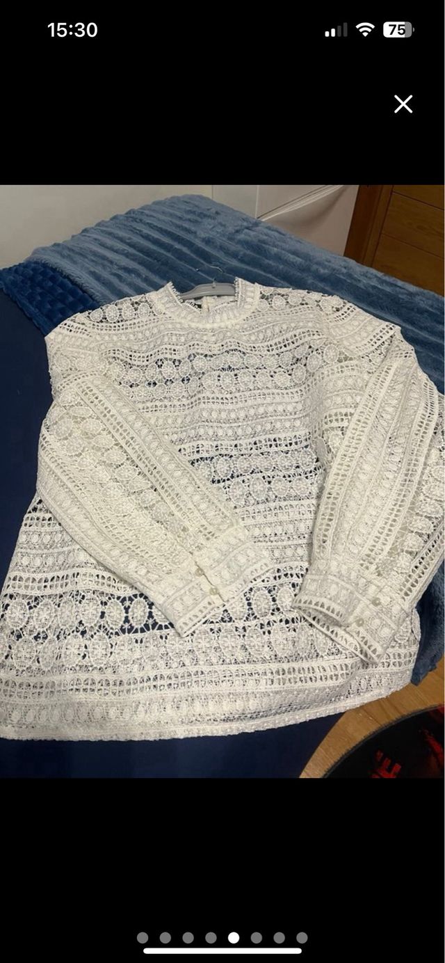 blusa encaje