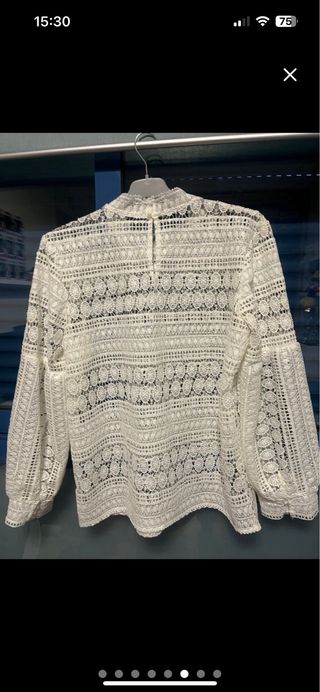 blusa encaje