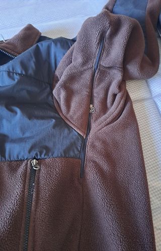 Forro polar The North Face negro y marrón