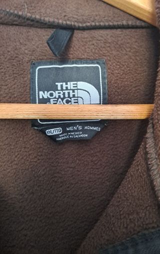 Forro polar The North Face negro y marrón
