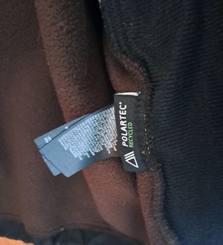 Forro polar The North Face negro y marrón