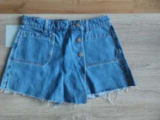 Falda pantalón vaquera Zara