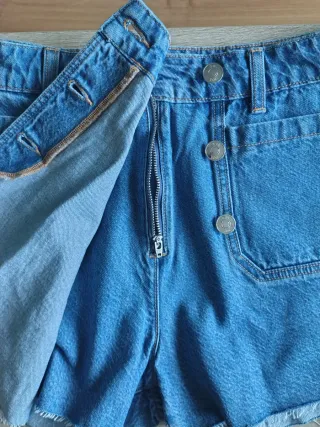 Falda pantalón vaquera Zara