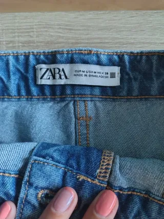 Falda pantalón vaquera Zara