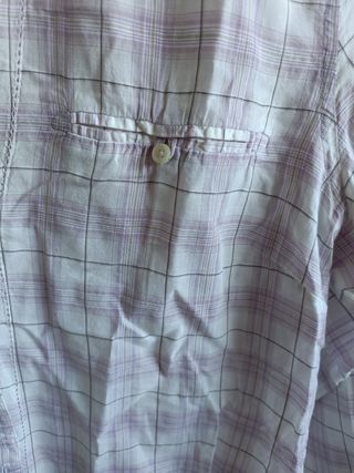 Blusa Massimo Dutti T40 Rosa y Blanca