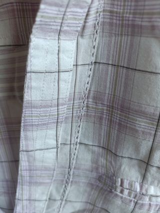 Blusa Massimo Dutti T40 Rosa y Blanca