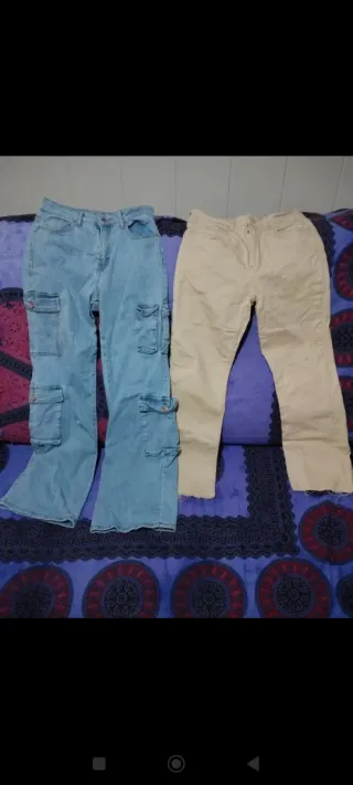 Lote 2 pantalones vaqueros Talla S-M