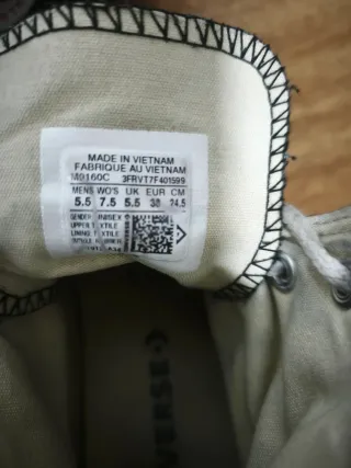 Converse Talla 38 Negras