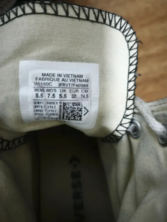 Converse Talla 38 Negras