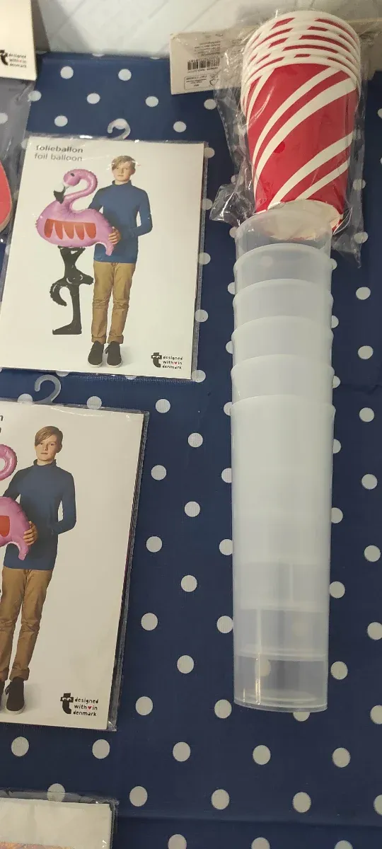 Lote artículos fiesta (flamencos, tropical)