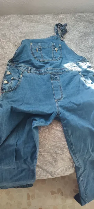 Peto vaquero premamá regulable