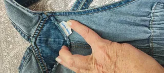 Peto vaquero premamá regulable