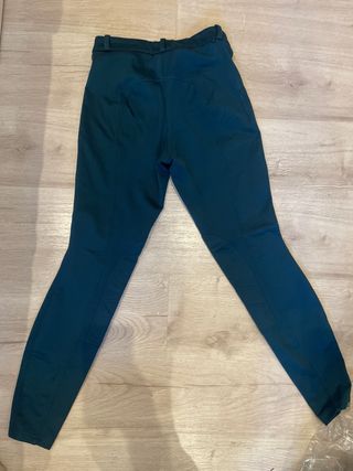 Pantalones de hípica azul verdoso 35 cm cintura