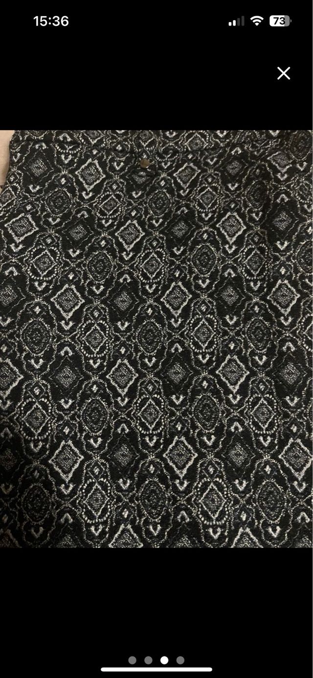 Pantalón elástico estampado recto