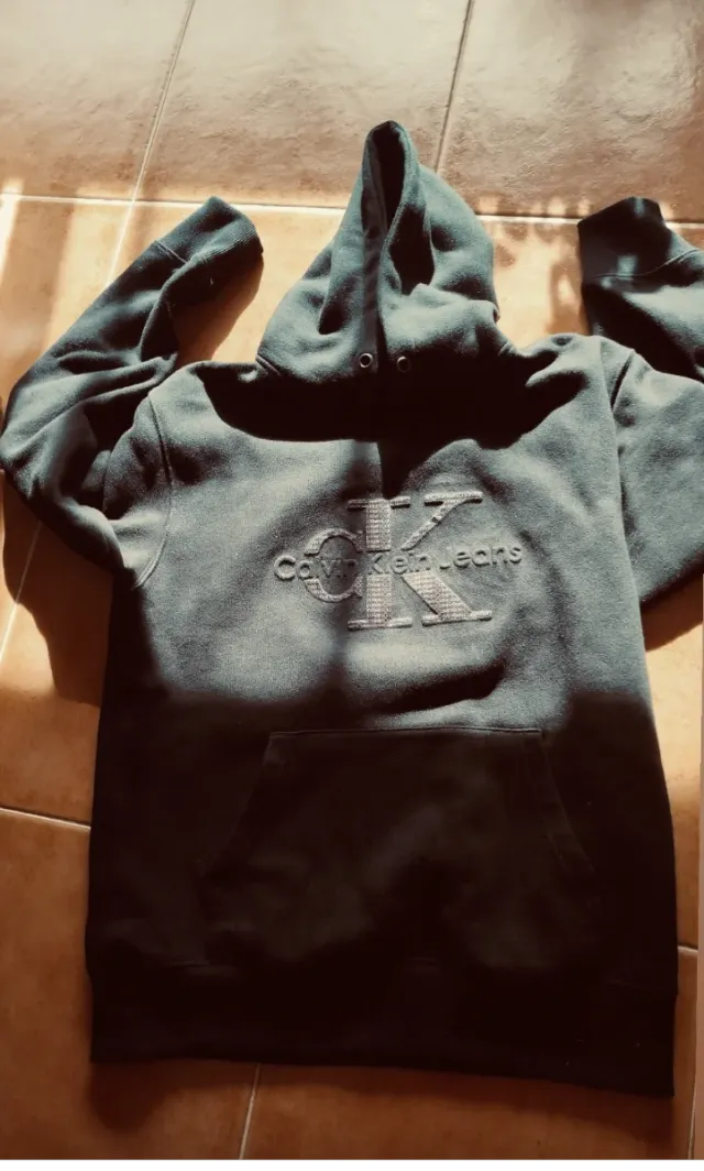 Sudadera Calvin Klein Jeans Talla L Negra