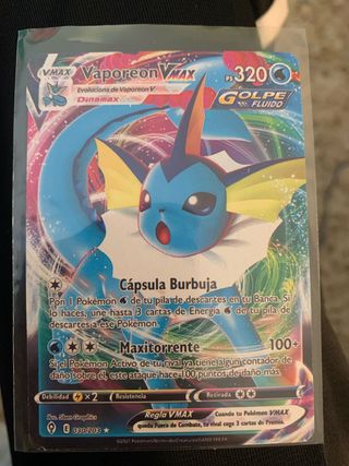 Carta Pokémon Vaporeon VMAX PS 320