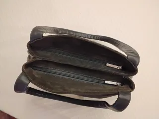 Bolso PIEL + ANTE GRIS bolsos shopper carteras