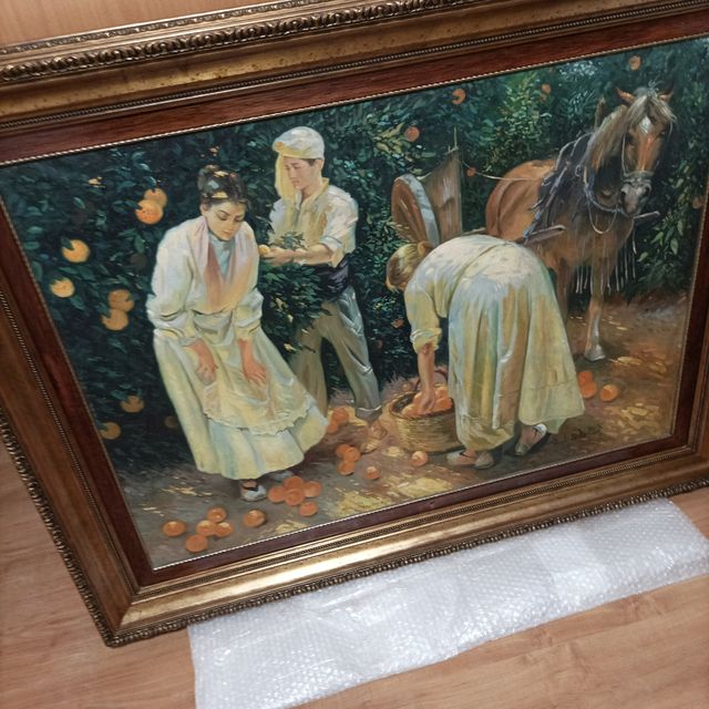 Óleo sobre lienzo de Ángel de la Cruz 