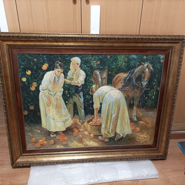 Óleo sobre lienzo de Ángel de la Cruz 