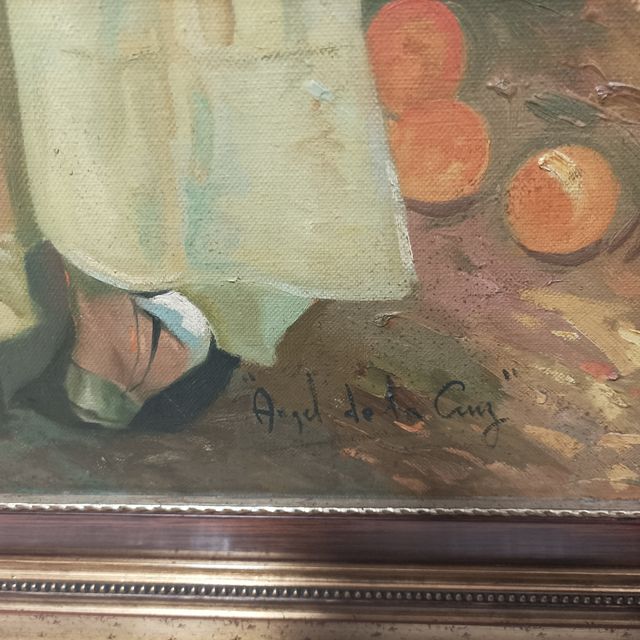 Óleo sobre lienzo de Ángel de la Cruz 