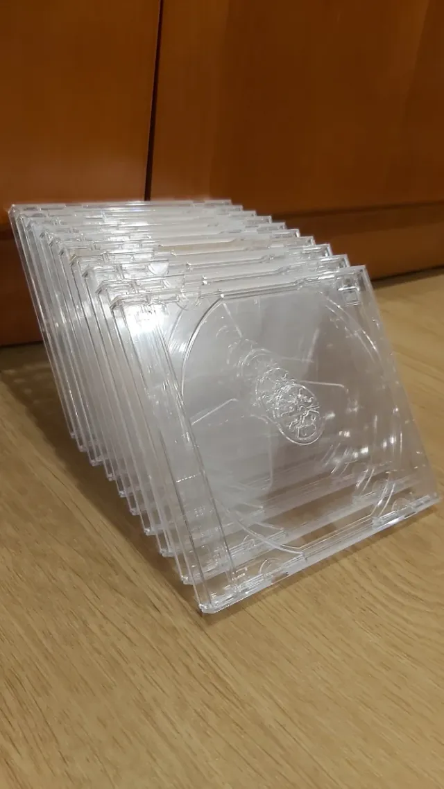 Lote 10 Cajas CD/DVD Transparentes