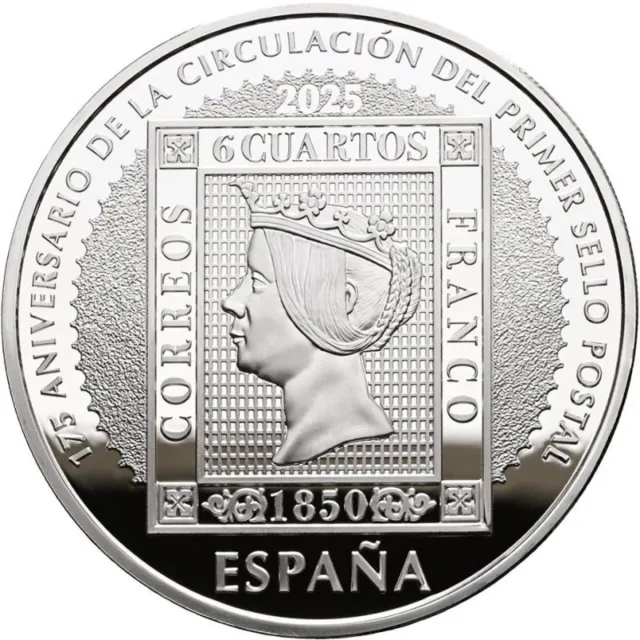 10 Euros Plata España Proof 2025 Sello