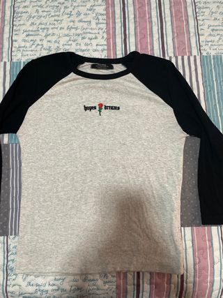 Camiseta manga larga Bershka mujer Talla M