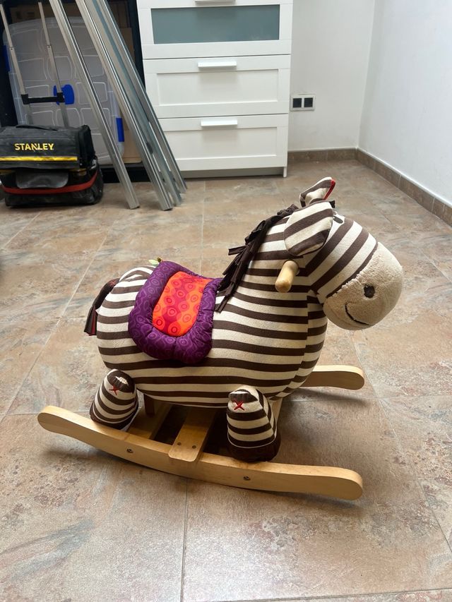 Balancín de niño cebra