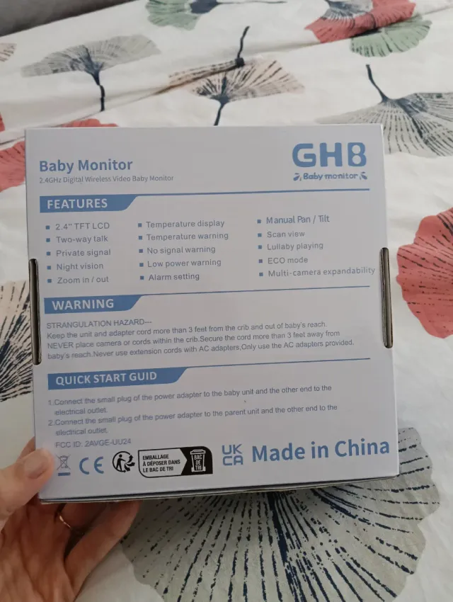 Vigilabebés GHB UU24 con Cámara