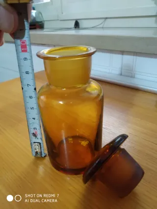 Vaso Farmacia Ambra Vetro Tappo