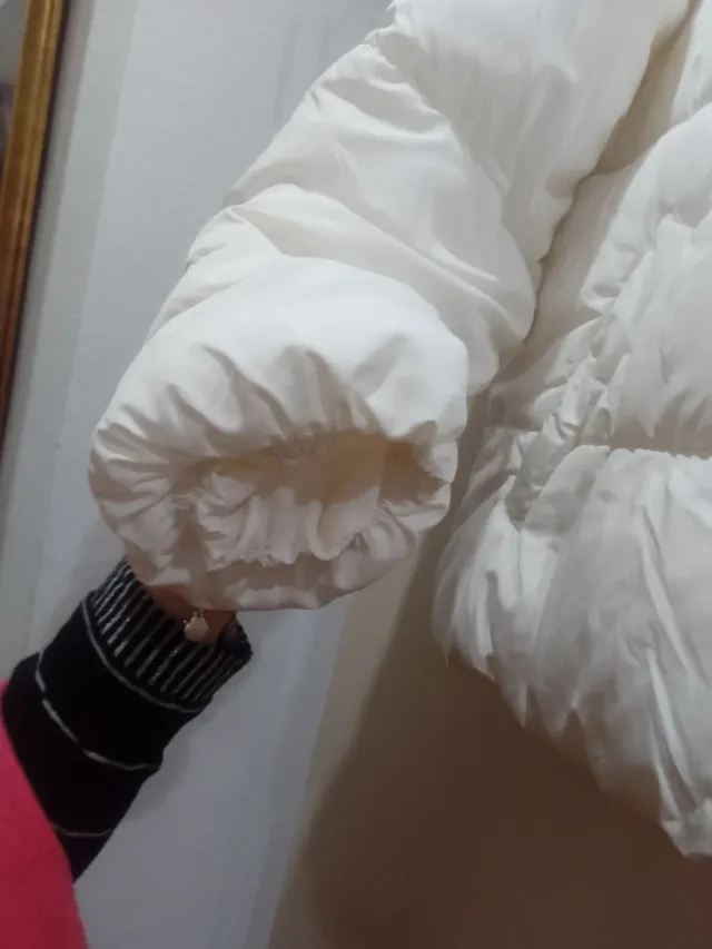 Abrigo acolchado blanco