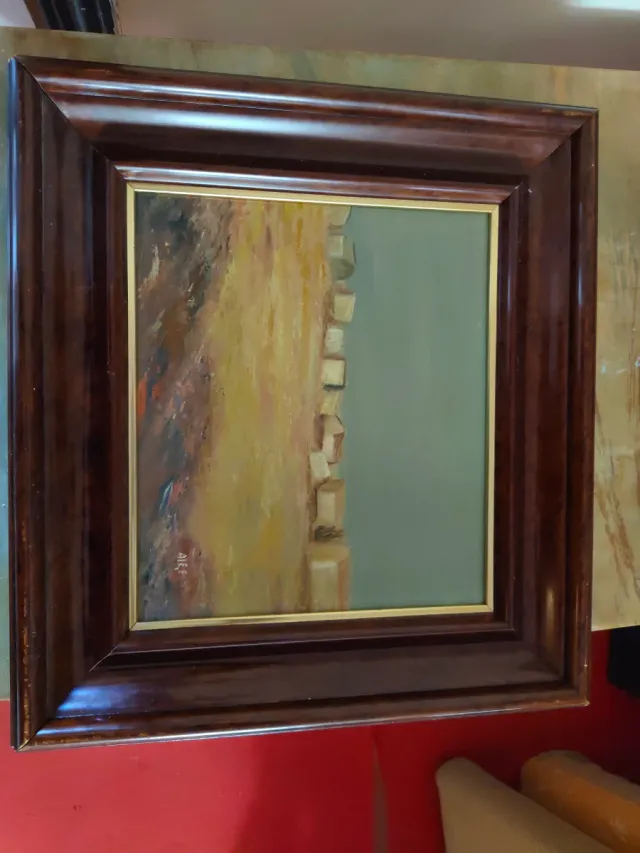 Cuadro al óleo estilo paisajístico