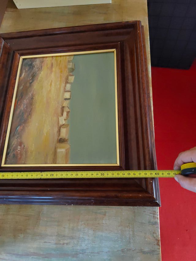 Cuadro al óleo estilo paisajístico