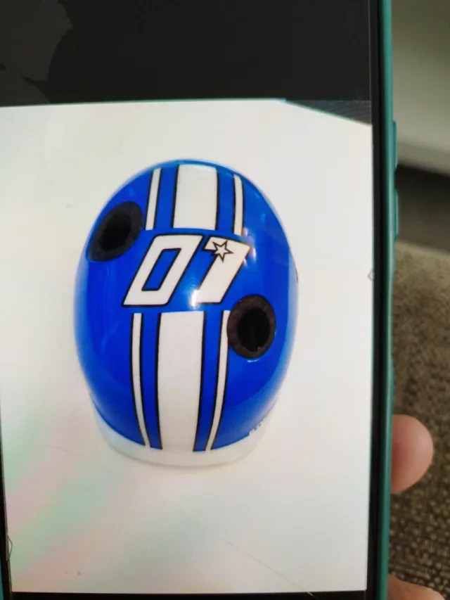 Casco bicicleta infantil azul 07