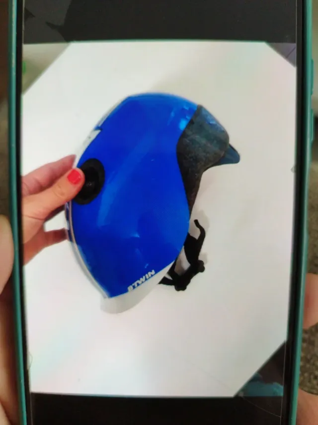 Casco bicicleta infantil azul 07