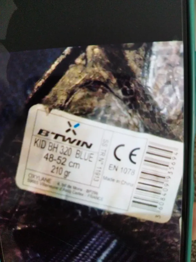 Casco bicicleta infantil azul 07