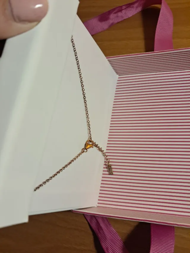 Mabina Gioielli Bracciale e Collana Cuori Oro Rosa