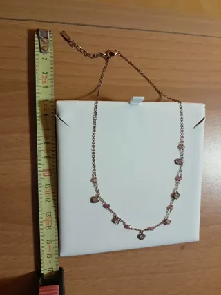 Mabina Gioielli Bracciale e Collana Cuori Oro Rosa