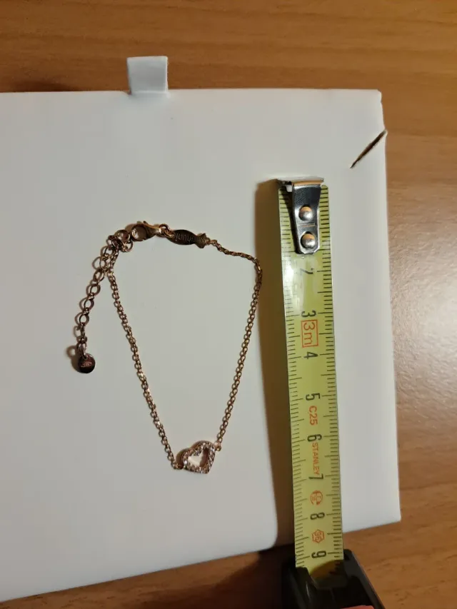 Mabina Gioielli Bracciale e Collana Cuori Oro Rosa