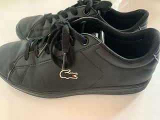 Deportivas Lacoste Niño Negros