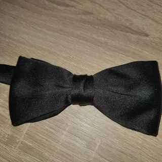 Pajarita Negra Corbata de Lazo