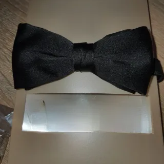 Pajarita Negra Corbata de Lazo