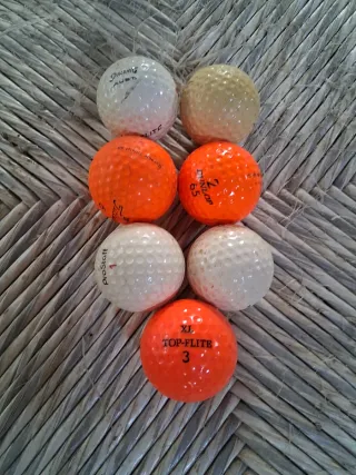 Lote de 7 pelotas de golf