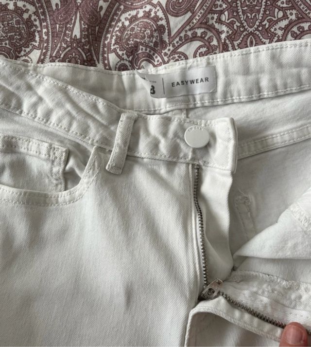 Pantalón campana blanco Easy Wear