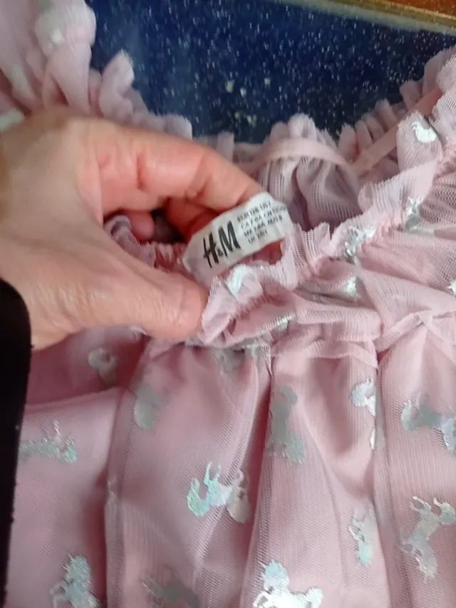 Vestito bambina unicorno 7-8 anni