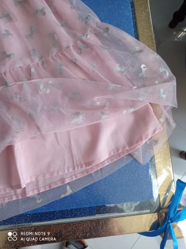 Vestito bambina unicorno 7-8 anni