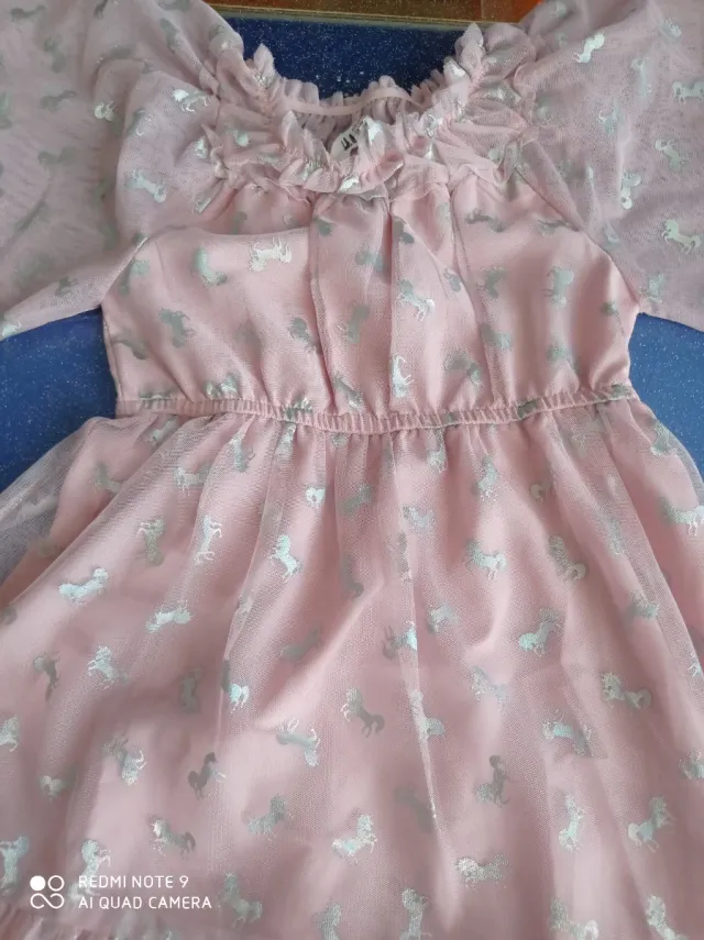Vestito bambina unicorno 7-8 anni